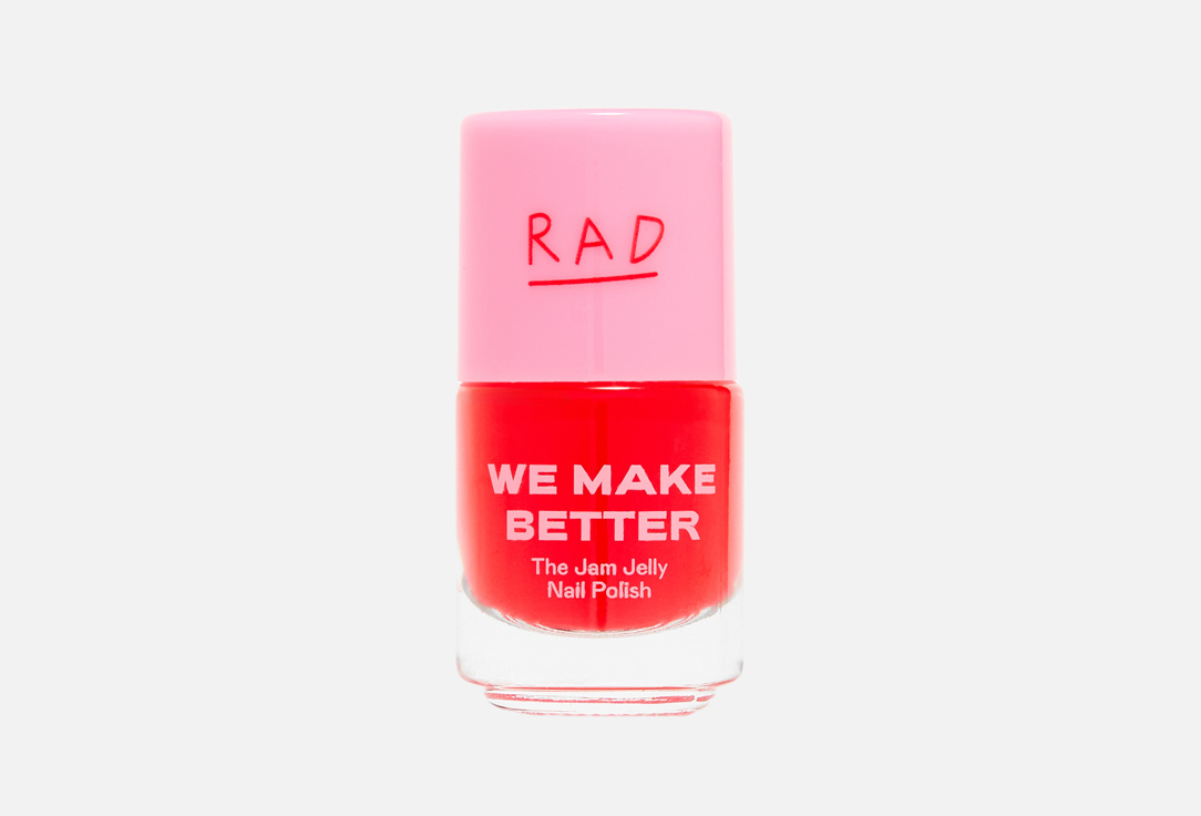 RAD Jelly finish nail polish We Make Better 001, Red 4 ml RAD Jelly finish nail polish We Make Better