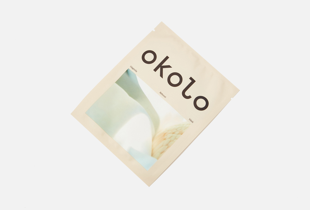 OKOLO Calming toning sheet mask Magnolia Reboost Mask 1 pcs OKOLO Calming toning sheet mask Magnolia Reboost Mask