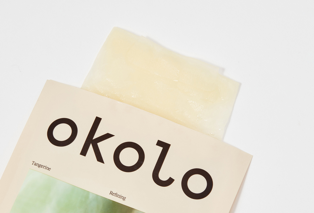 OKOLO Pore-refining sheet mask with Korean green tangerine Tangerine Refining Mask 1 pcs OKOLO Pore-refining sheet mask with Korean green tangerine Tangerine Refining Mask