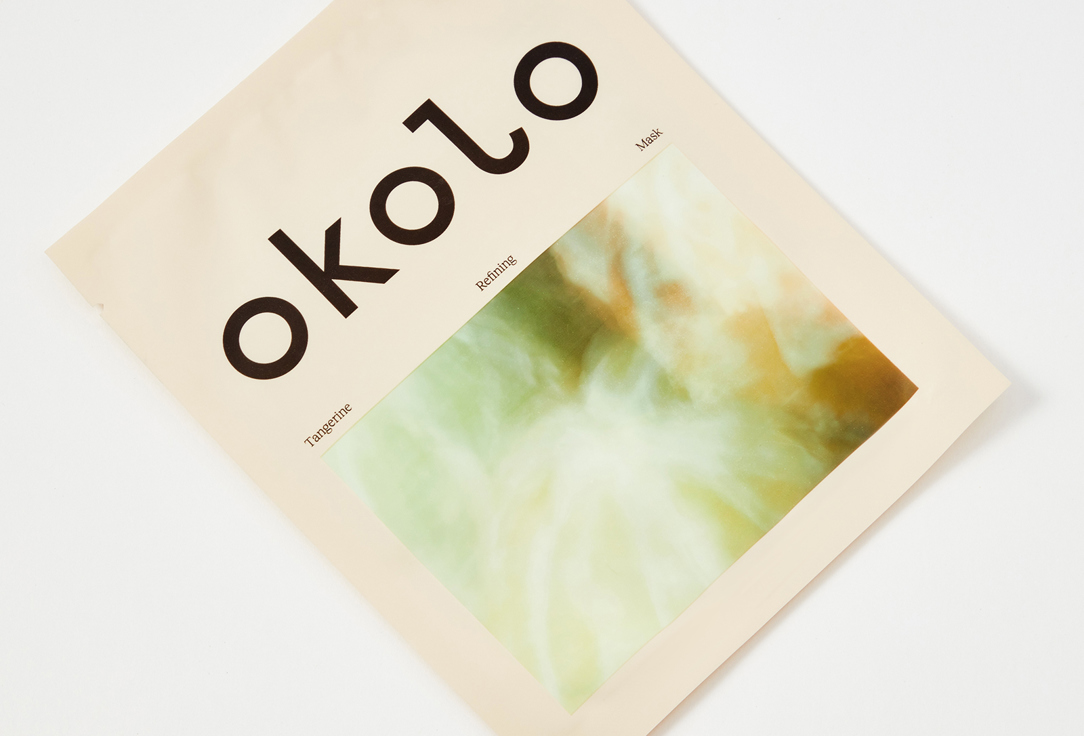OKOLO Pore-refining sheet mask with Korean green tangerine Tangerine Refining Mask 1 pcs OKOLO Pore-refining sheet mask with Korean green tangerine Tangerine Refining Mask