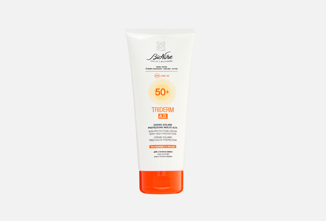 BioNike EMOLLIENT SUNSCREEN CREAM FOR ATOPIC SKIN SPF 50+ TRIDERM A.D. 200 ml BioNike EMOLLIENT SUNSCREEN CREAM FOR ATOPIC SKIN SPF 50+ TRIDERM A.D.