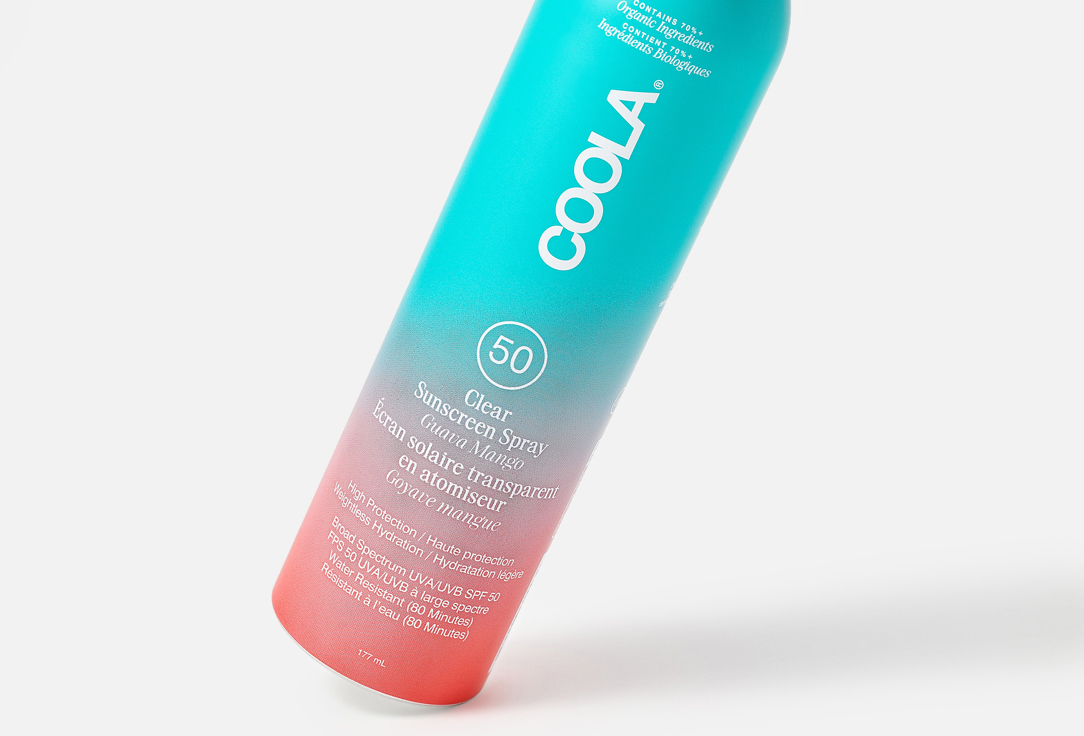COOLA Sunscreen Body Spray SPF50 Classic Sunscreen Spray Guava Mango