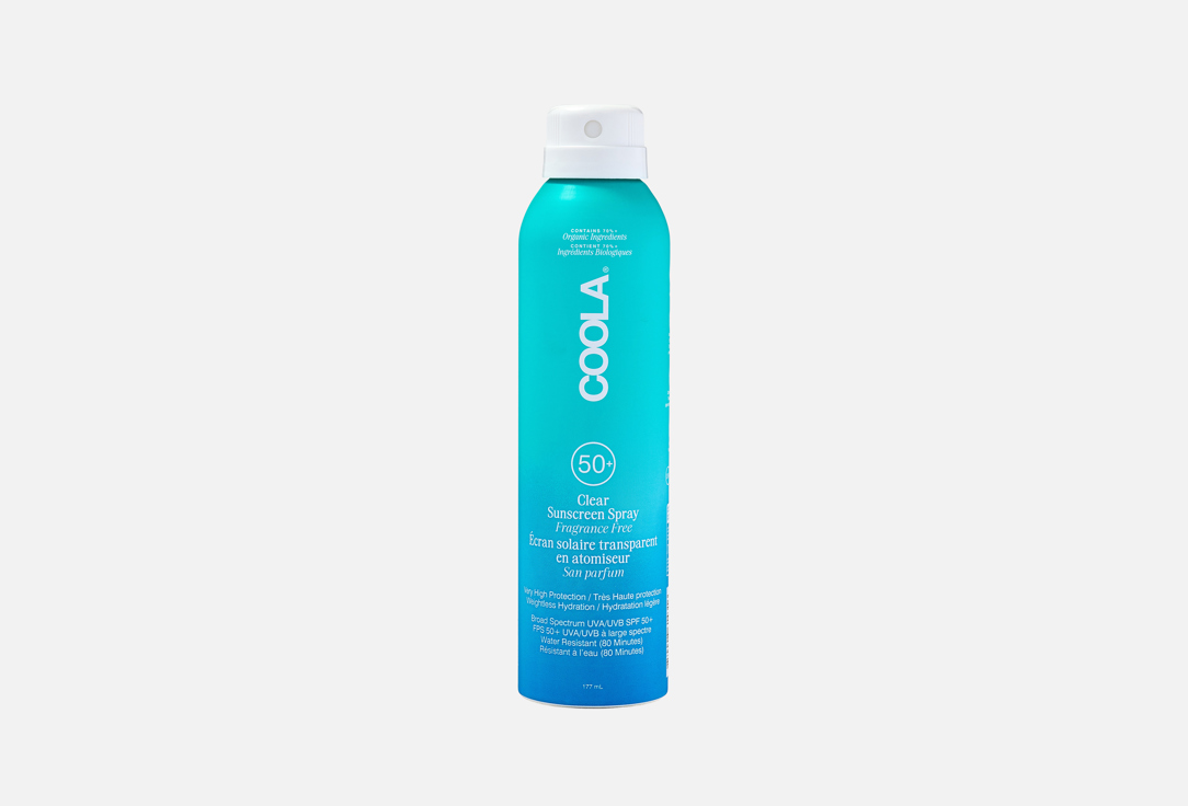 COOLA Body Spray SPF50 Classic Sunscreen Spray Unscented