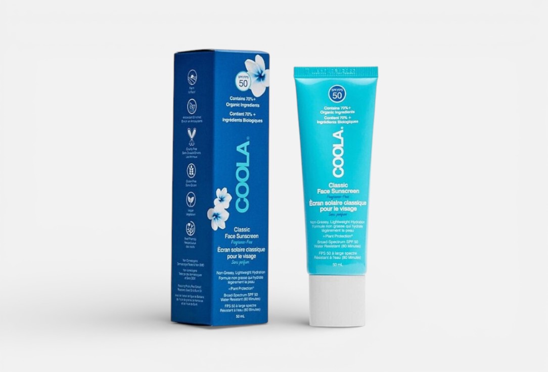 COOLA Face Lotion SPF50 Classic Sunscreen Fragrance Free