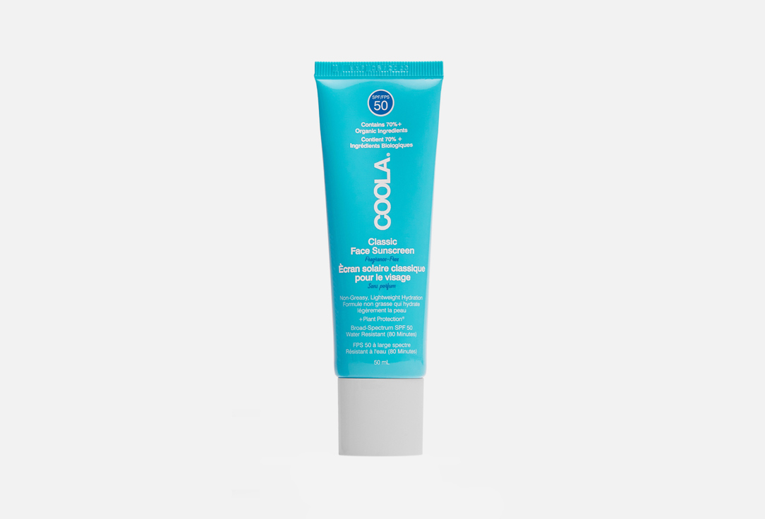COOLA Face Lotion SPF50 Classic Sunscreen Fragrance Free