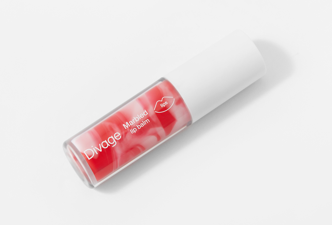 Divage lip balm Marbled 02, Cold pink 4 ml Divage lip balm Marbled
