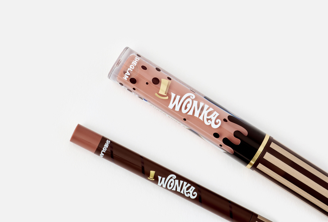 Sheglam lip gloss and liner Willy Wonka