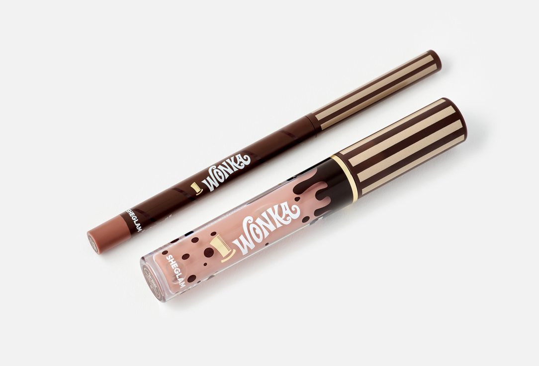 Sheglam lip gloss and liner Willy Wonka