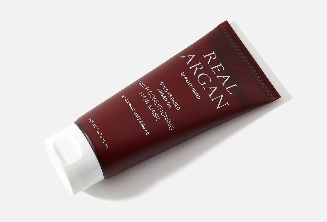 RATED GREEN Strengthening & Softening Hair Mask REAL ARGAN Cold Pressed Deep Conditioning Hair Mask 200 ml RATED GREEN Strengthening & Softening Hair Mask REAL ARGAN Cold Pressed Deep Conditioning Hair Mask