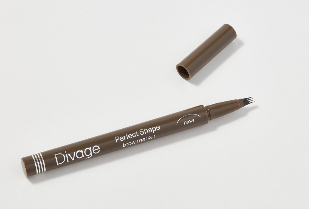 Divage Eyebrow marker perfect shape 04, Dark brown 0.5 ml Divage Eyebrow marker perfect shape