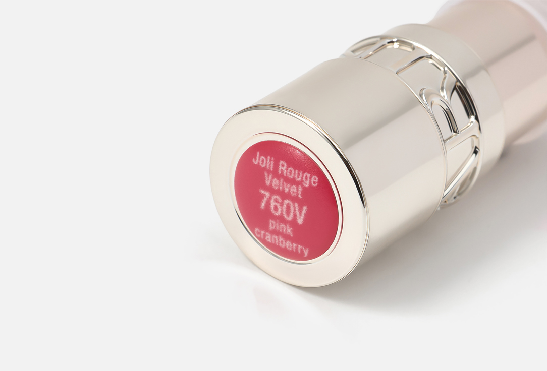 Clarins Matte Creamy Lipstick Joli Rouge Velvet 760V, Pink cranberry 3.5 g Clarins Matte Creamy Lipstick Joli Rouge Velvet