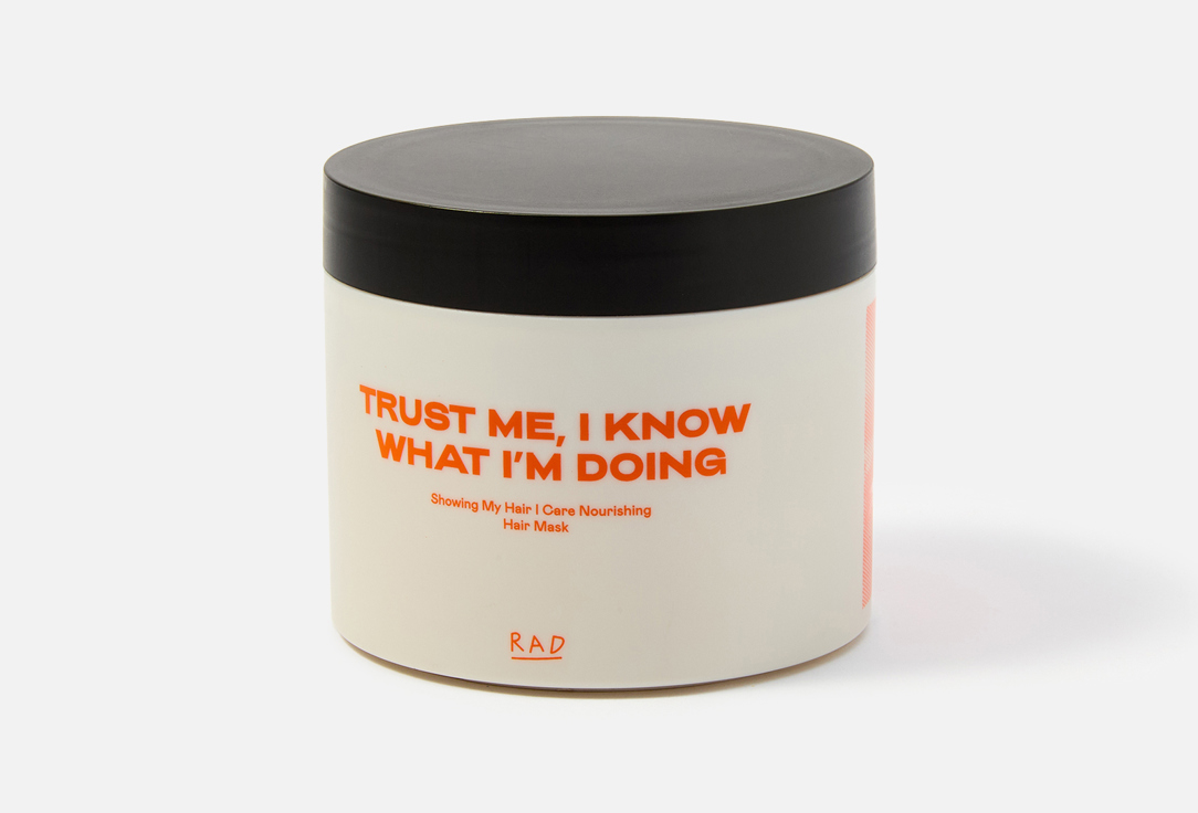 RAD MOISTURIZING HAIR MASK showing my hair i care nourishing