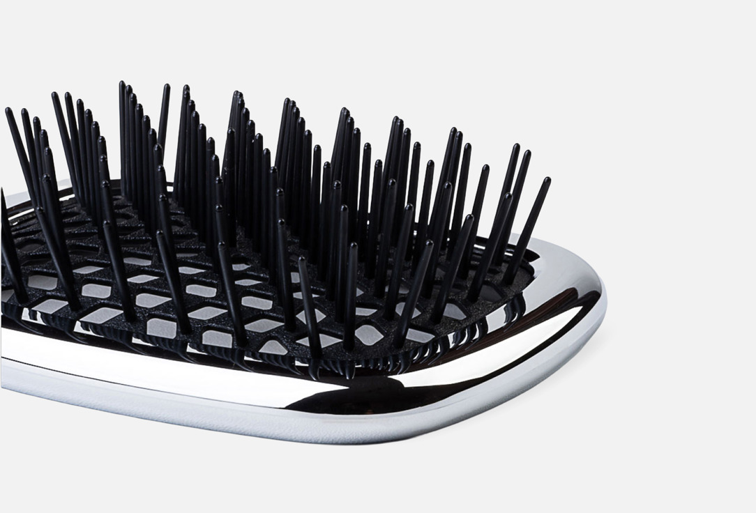 Janeke Hair Brush Superbrush Chic Chromium black Janeke Hair Brush Superbrush Chic