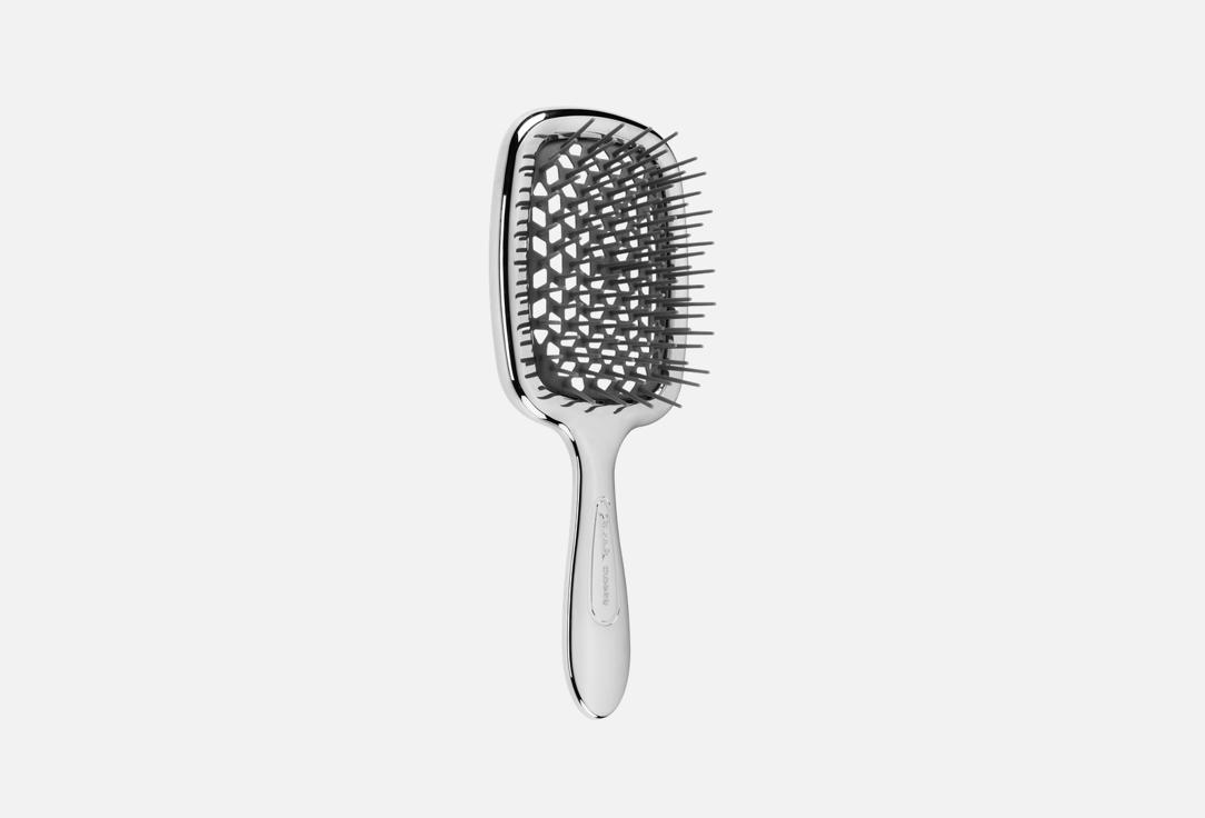 Janeke Hair Brush Superbrush Chic Chromium black Janeke Hair Brush Superbrush Chic