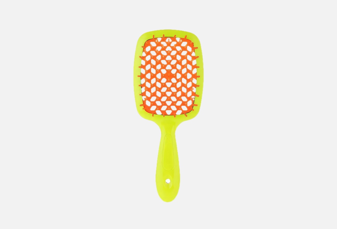 Janeke Small Hair Brush Superbrush Orange yellow Janeke Small Hair Brush Superbrush