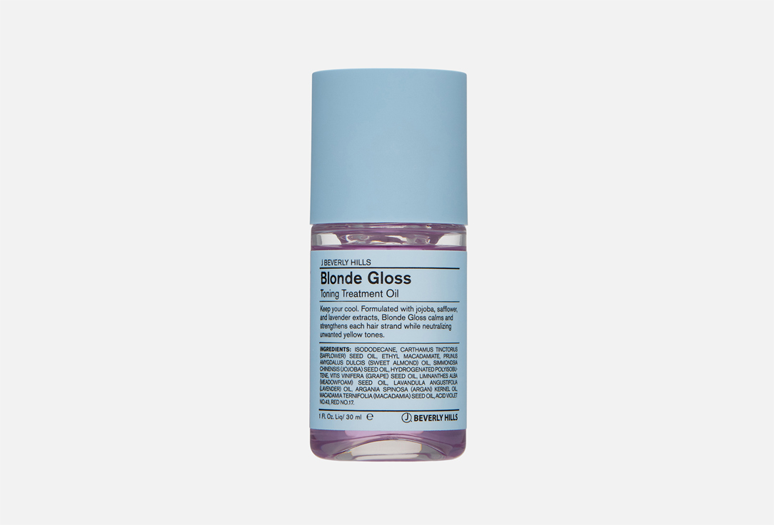 J BEVERLY HILLS Hair toning treatment oil Blue blonde gloss 30 ml J BEVERLY HILLS Hair toning treatment oil Blue blonde gloss