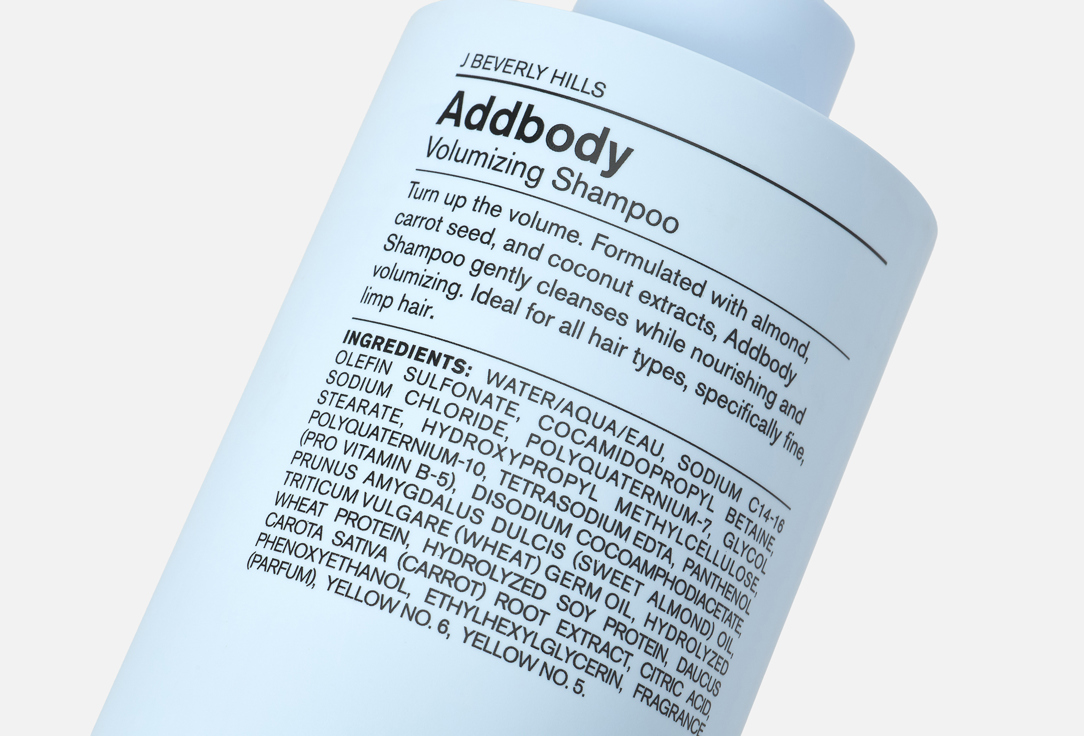 J BEVERLY HILLS Hair volumizing shampoo Blue addbody
