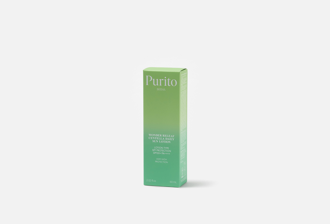 Purito Daily Sun Lotion SPF 50+ PA ++++ Wonder Releaf Centella 60 ml Purito Daily Sun Lotion SPF 50+ PA ++++ Wonder Releaf Centella