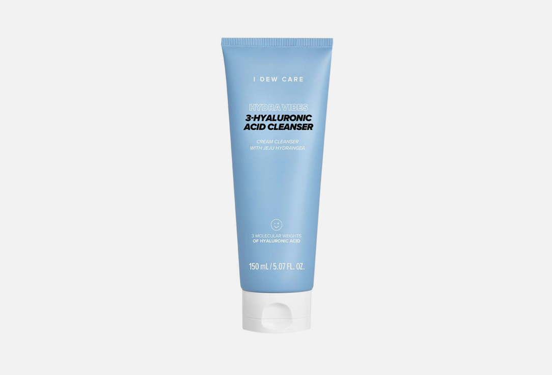 I DEW CARE Foaming Face Cream Cleanser Hydra Vibes 3-Hyaluronic Acid Cleanser