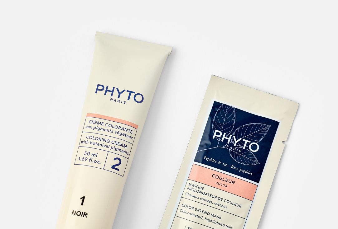 PHYTO Hair Dye Phytocolor 1, Black 112 ml PHYTO Hair Dye Phytocolor