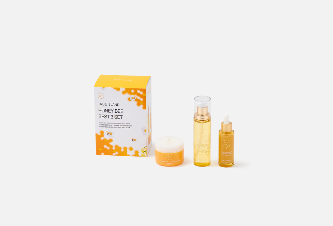 True Island skin care set HONEY BEE BEST 3 3 pcs True Island skin care set HONEY BEE BEST 3