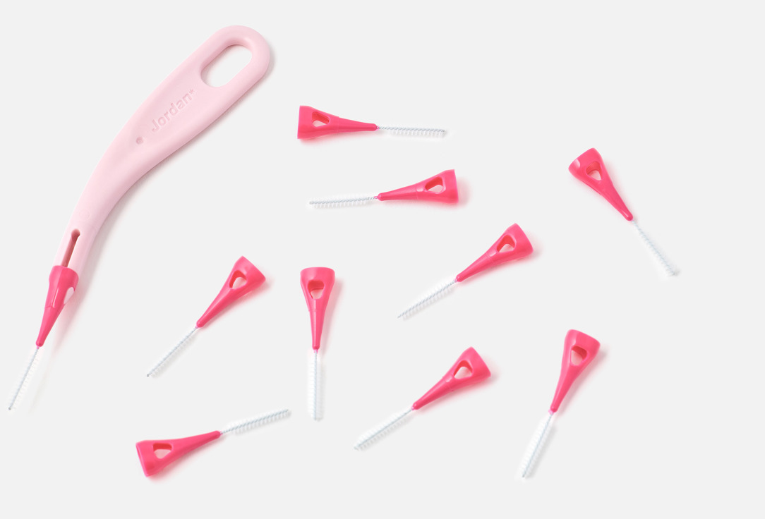 Jordan Interdental Brush & Handle Set Brush Between X-small 10 pcs Jordan Interdental Brush & Handle Set Brush Between X-small