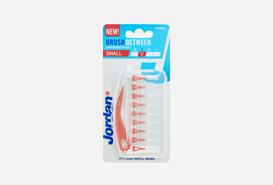 Jordan Interdental Brush & Handle Set Brush Between Small 11 pcs Jordan Interdental Brush & Handle Set Brush Between Small