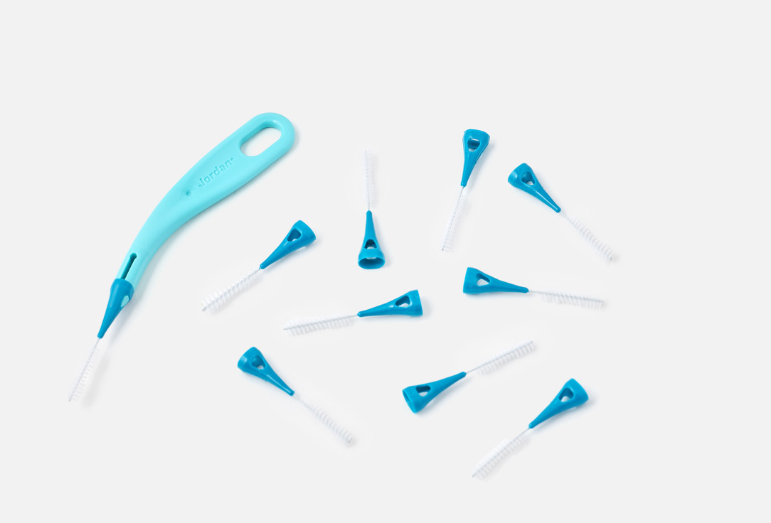 Jordan Interdental Brush & Handle Set Brush Between Medium