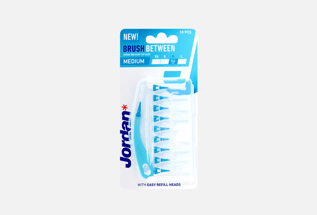 Jordan Interdental Brush & Handle Set Brush Between Medium