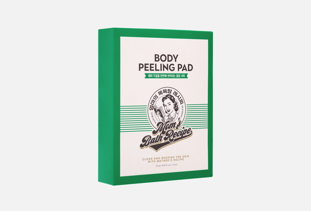 Mom's Bath Recipe Dual-Texture Exfoliating & Moisturizing Body Pads Body Peeling Pad 8 pcs Mom's Bath Recipe Dual-Texture Exfoliating & Moisturizing Body Pads Body Peeling Pad