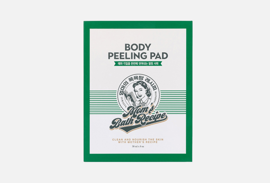 Mom's Bath Recipe Dual-Texture Exfoliating & Moisturizing Body Pads Body Peeling Pad