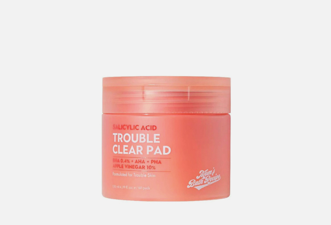 Mom's Bath Recipe BHA Exfoliating & Pore-Clearing Pads Trouble Clear Pad
