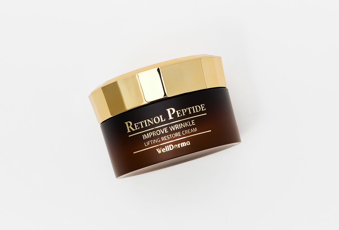WellDerma Восстанавливающий крем для лица с эффектом лифтинга Peptide Retinol Improve Wrinkle Lifting Restore Cream