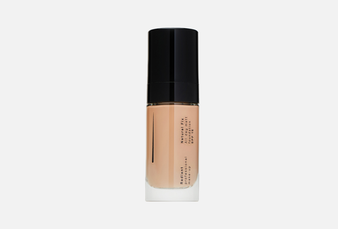 Radiant Professional Make-Up Long-Lasting Mattifying Foundation SPF 15 Natural Fix 02, Caramel 30 ml Radiant Professional Make-Up Long-Lasting Mattifying Foundation SPF 15 Natural Fix