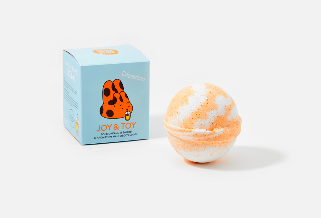 Nudibranches Scented bath bomb JOY & TOY mango smoothie 1 pcs Nudibranches Scented bath bomb JOY & TOY mango smoothie