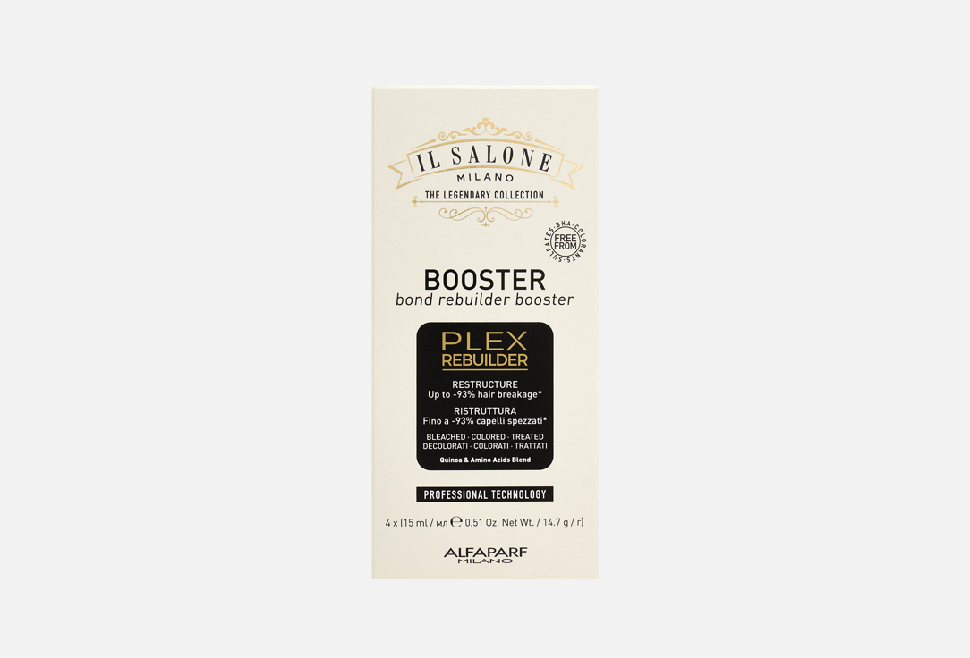 Il Salone Milano Booster restructuring hair serum Professional Technology 4 pcs Il Salone Milano Booster restructuring hair serum Professional Technology