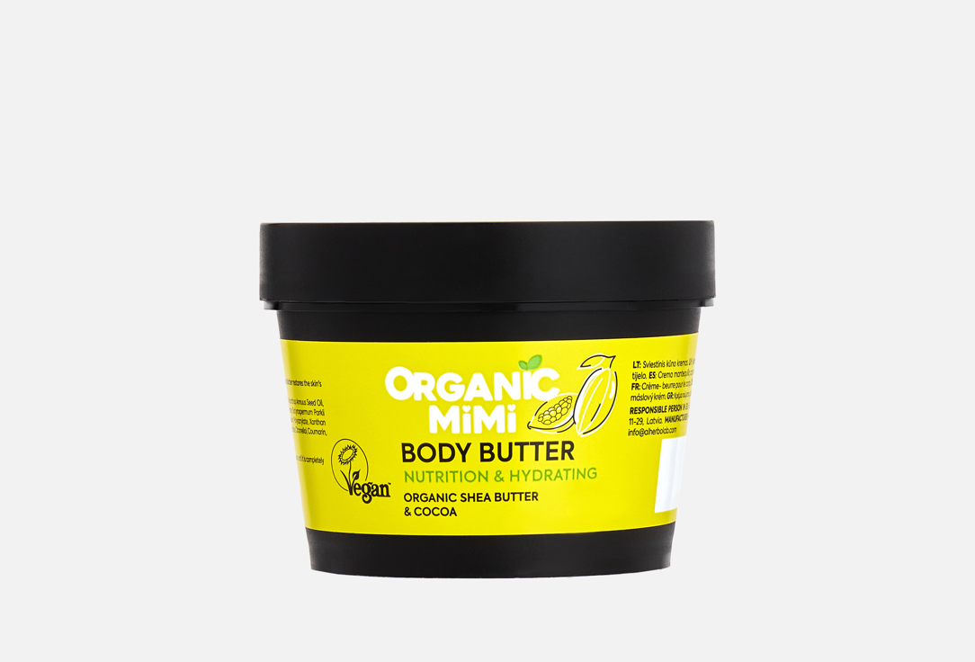 ORGANIC MIMI Body Butter Nutrition & Hydrating Shea & Cocoa 100 ml ORGANIC MIMI Body Butter Nutrition & Hydrating Shea & Cocoa