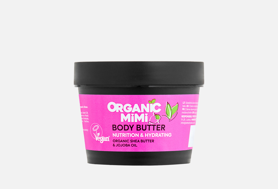 ORGANIC MIMI Body Butter Nutrition & Hydrating Shea & Jojoba 100 ml ORGANIC MIMI Body Butter Nutrition & Hydrating Shea & Jojoba