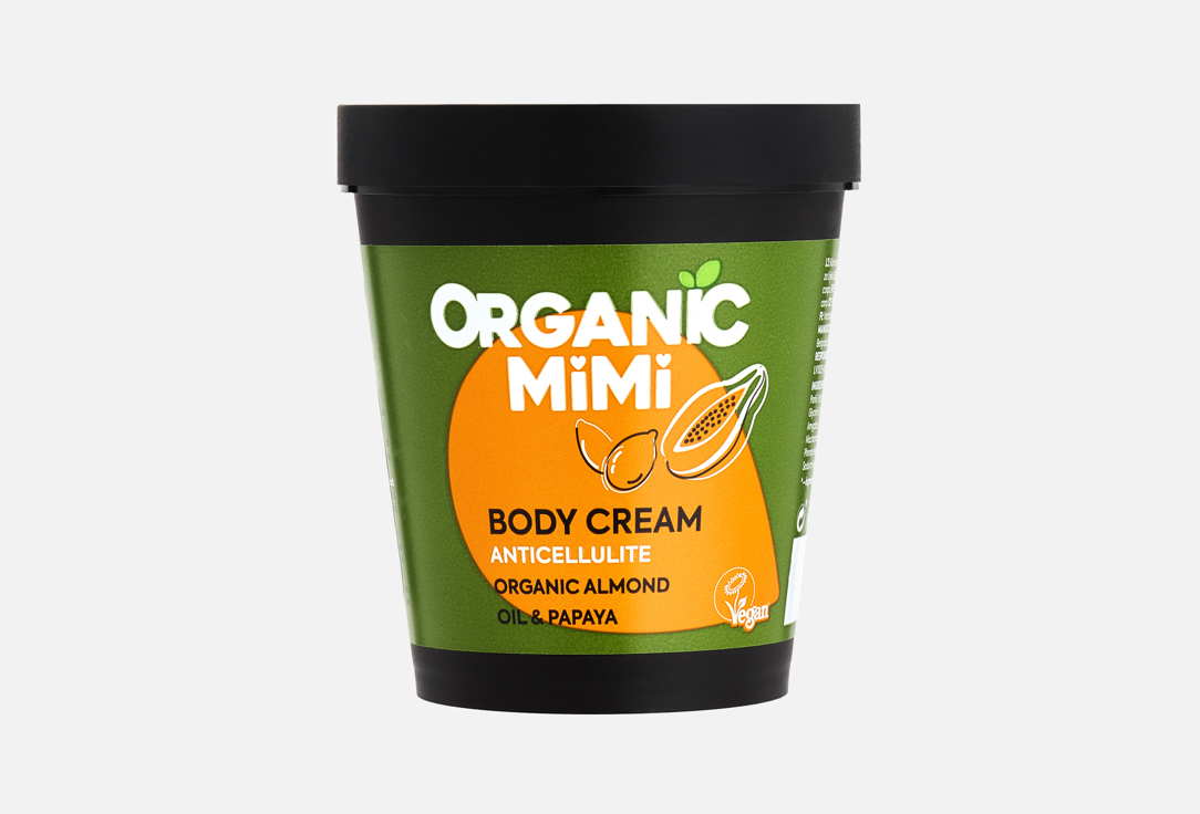 ORGANIC MIMI Body Cream Anticellulite Almond & Papaya