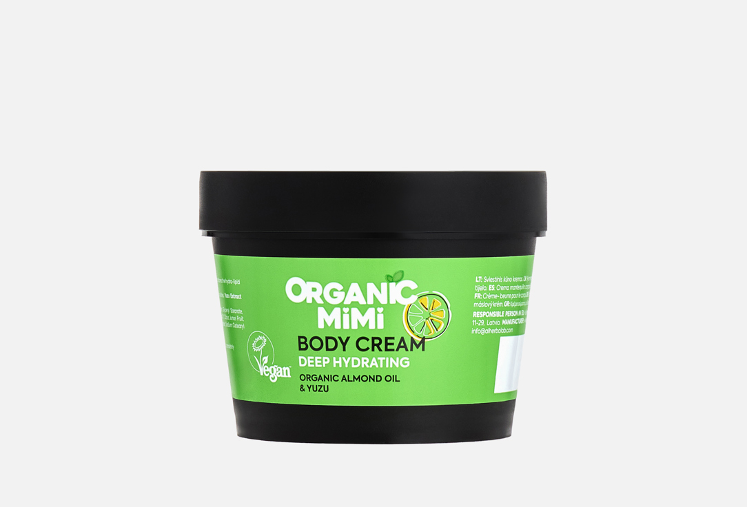 ORGANIC MIMI Body Cream Deep Hydrating Almond & Yuzu