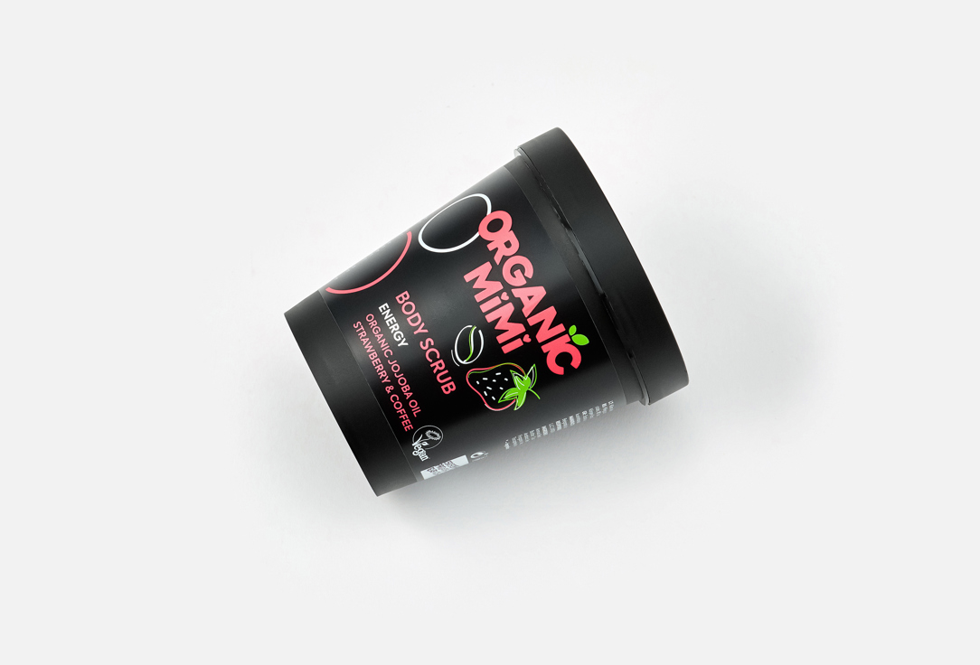ORGANIC MIMI Body Scrub Energy Strawberry & Coffee 250 g ORGANIC MIMI Body Scrub Energy Strawberry & Coffee