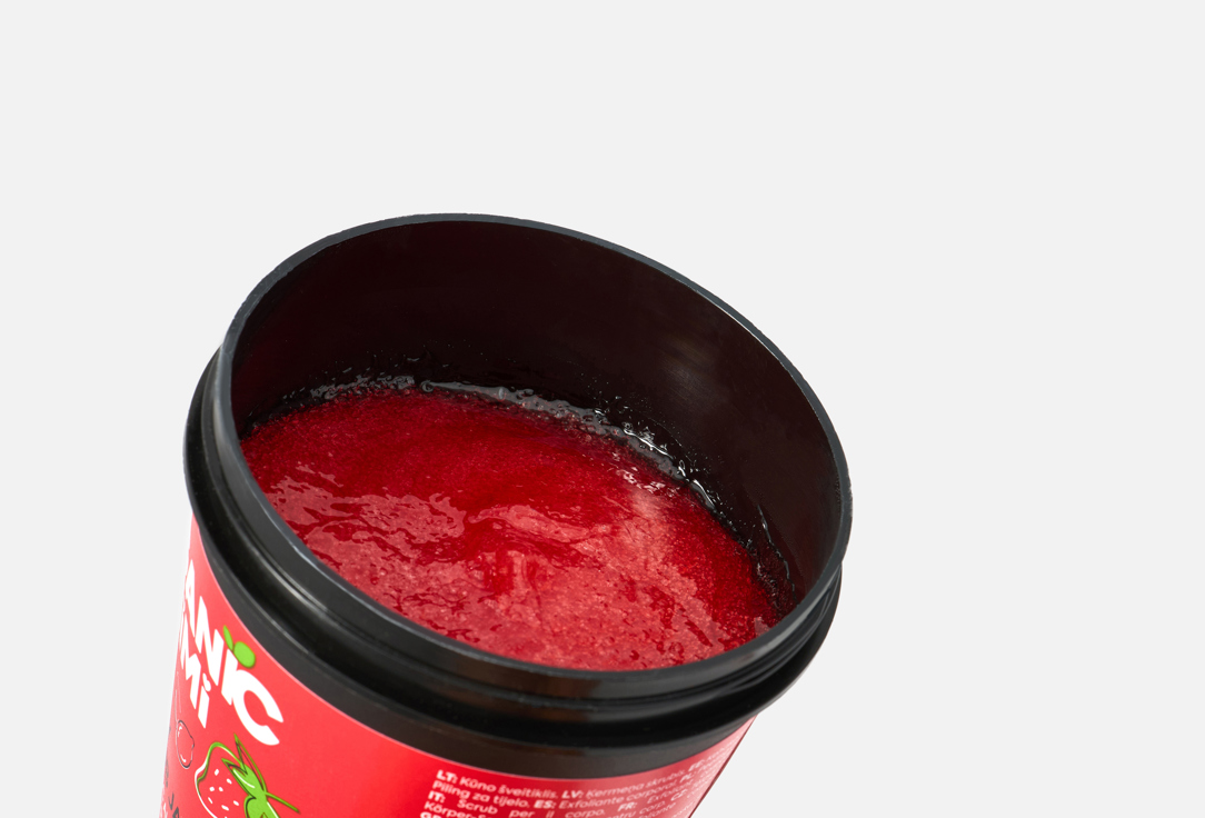 ORGANIC MIMI Body Scrub Jam Almond & Strawberry 250 g ORGANIC MIMI Body Scrub Jam Almond & Strawberry