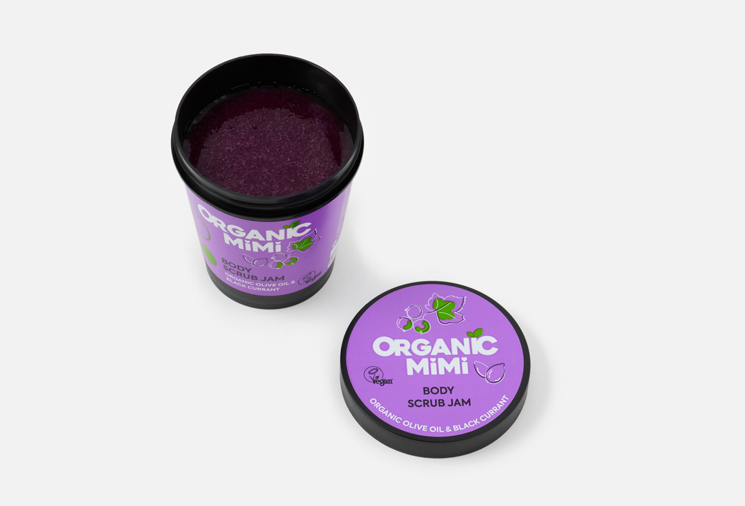 ORGANIC MIMI Body Scrub Jam Olive & Black Currant,