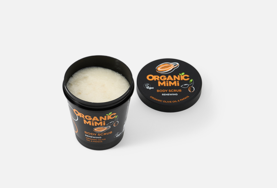 ORGANIC MIMI Body Scrub Renewing Olive & Papaya 250 g ORGANIC MIMI Body Scrub Renewing Olive & Papaya
