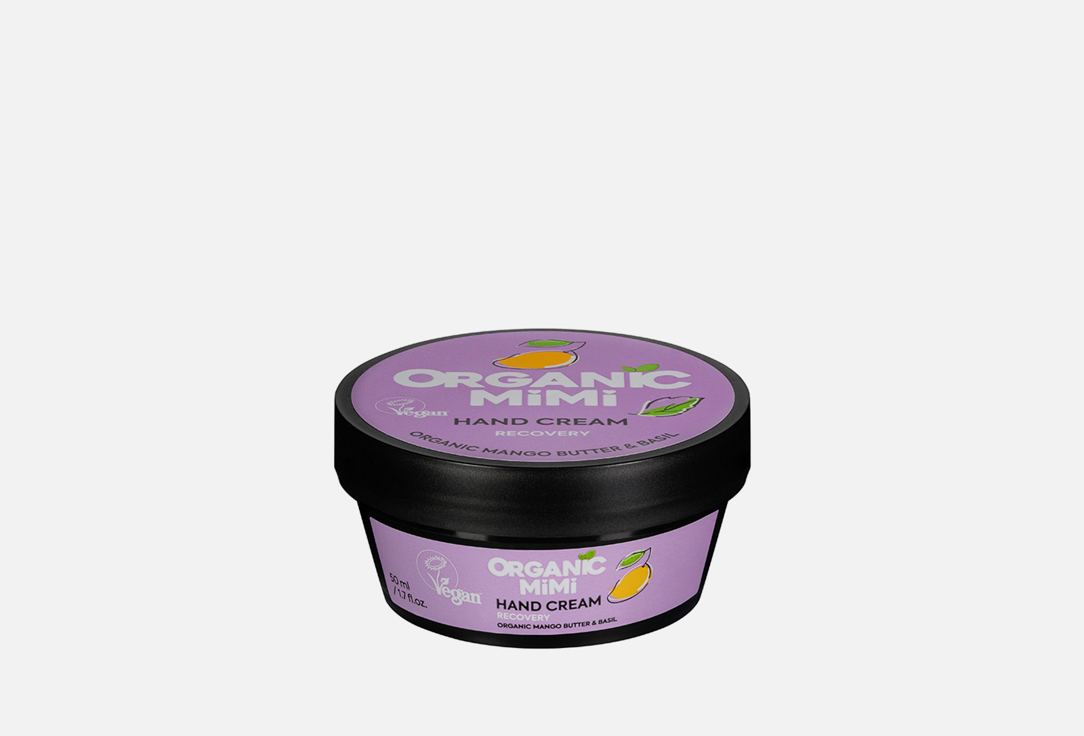 ORGANIC MIMI Hand Cream Recovery Mango & Basil 50 ml ORGANIC MIMI Hand Cream Recovery Mango & Basil