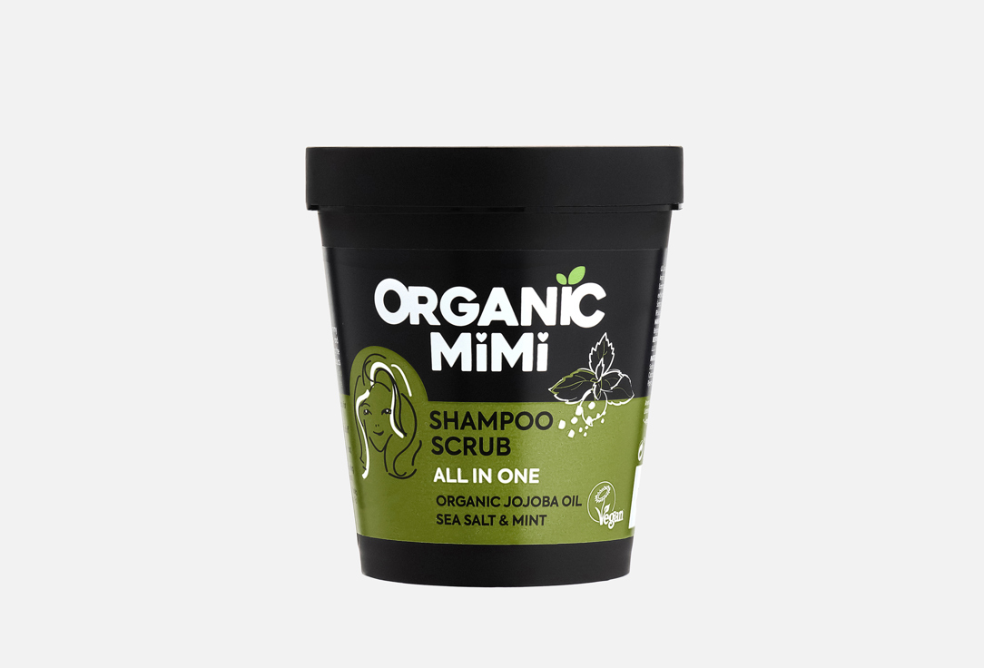 ORGANIC MIMI Shampoo Scrub All in One Sea Salt & Mint 280 g ORGANIC MIMI Shampoo Scrub All in One Sea Salt & Mint