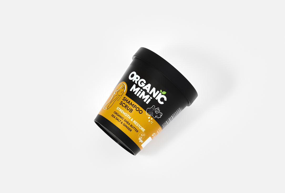 ORGANIC MIMI Shampoo Scrub Strength & Restore Sea Salt & Ginger