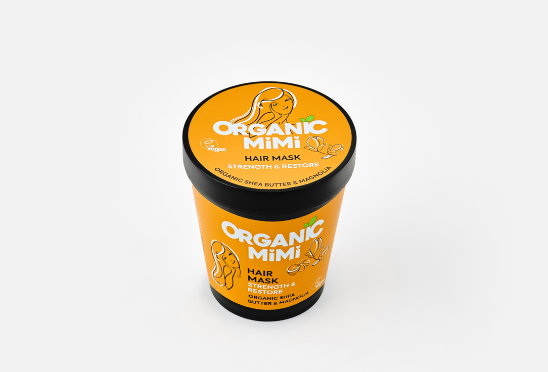 ORGANIC MIMI Hair Mask Strength & Restore Shea & Magnolia 200 ml ORGANIC MIMI Hair Mask Strength & Restore Shea & Magnolia