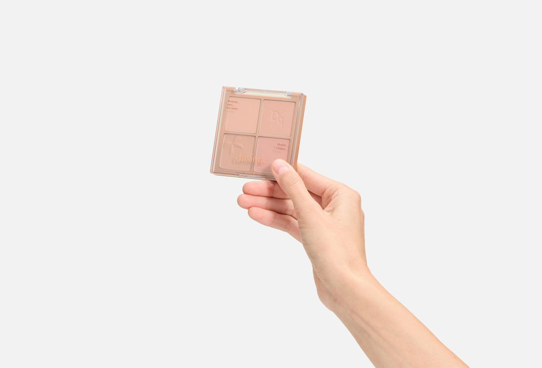Dasique Палетка румян для лица Blending Mood Cheek 10, Muted nuts 12 г Dasique Палетка румян для лица Blending Mood Cheek