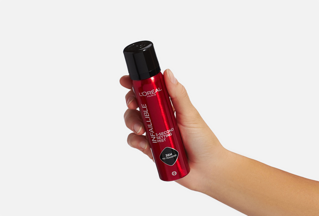 L'Oreal Paris Long-Lasting Makeup Fixing Spray Infaillible 3 Second Setting Mist 75 ml L'Oreal Paris Long-Lasting Makeup Fixing Spray Infaillible 3 Second Setting Mist